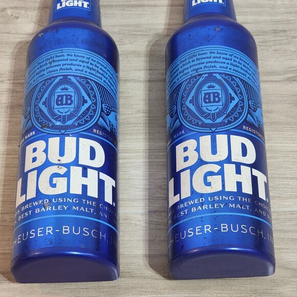 Bud Light Beer Bottle Stand-up Cooler Door Handle Set of 2 - Picture 3 of 10